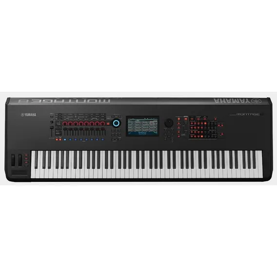 Teclado sintetizador preto de 88 teclas Yamaha Montage 8 Foto 1