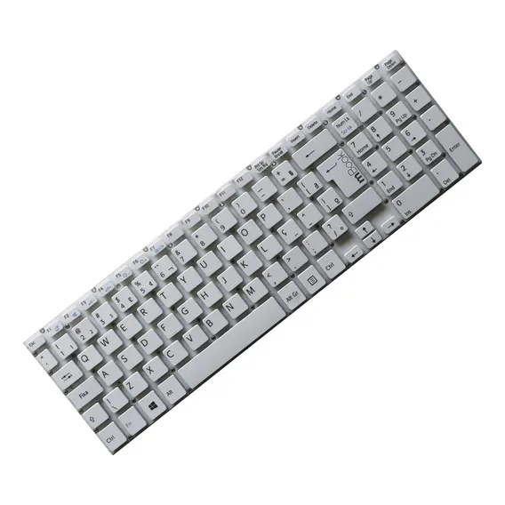 Teclado Sony Vaio Mp-12q66la635br Branco Cor Leia A Descrição Idioma Compare Tecla Enter Foto 1