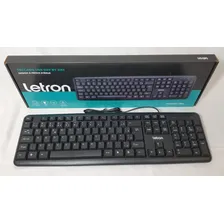 Teclado Usb Preto 1801 R8 Padrão Abnt2 Teclado Office Foto mini  3