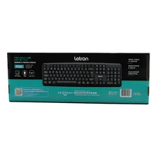 Teclado Usb Preto 1801 R8 Padrão Abnt2 Teclado Office Foto  mini 1