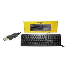 Teclado Usb Preto Abnt2 Bright Foto mini 2