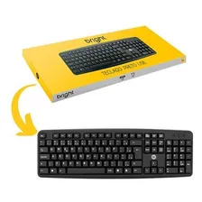 Teclado Usb Preto Abnt2 Bright Foto mini 1