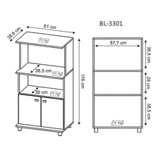 Tecno Mobili Bl3301 armário de cozinha branco 2 portas Foto mini 3