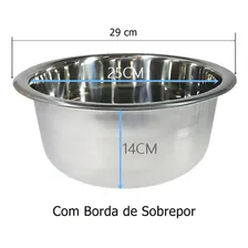 Tecnocuba Cuba Inox Redonda 25cm De Sobrepor Válvula Foto mini 4