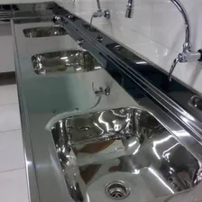 Tecnocuba industrial cuba cozinha pia 50x40x25 aço inox 304 cor prateado Foto mini 2
