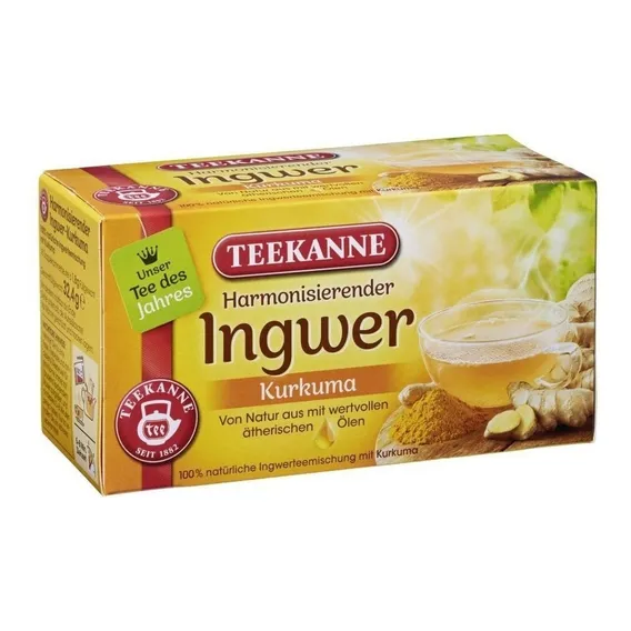 Teekanne - Chá Gengibre E Curcuma (18 Saquinhos) 32,4g Foto 1