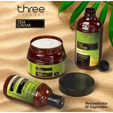 Teia Caviar Pantovin Shampo Reconstrutor 250ml Three Therapy Foto mini 2