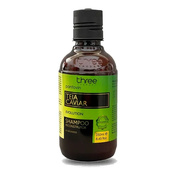 Teia Caviar Pantovin Shampo Reconstrutor 250ml Three Therapy Foto 1