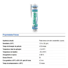 Tekbond Base D' Água 305g adesivo branco de silicone Foto mini  3