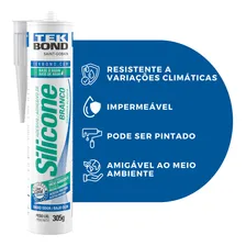 Tekbond Base D' Água 305g adesivo branco de silicone Foto mini  2