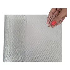 Tela Anti Inseto Calha Ralo Alumínio Expandido 40cm X 1,00m Cor Cinza Foto mini  2