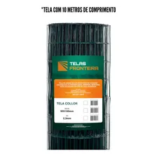 Tela Cerca Jardim Revestida Verde 1,2m X 10m - Fronteira Foto mini 2