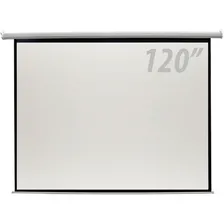 Tela Csr P/ Telão 120'' Elétrica 110v Com Controle Remoto Foto  mini 1