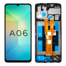 Tela Frontal Display Samsung A06 Premium Com Aro Sm-a065 Cor Preto Foto  mini 1