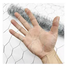 Tela Metálica Hexagonal Em Aço Carbono Galvanizada Cerca Galinheiro Jardim Horta Malha 2 , 23 Bwg X 1,8 M, Com 50 Metros Vonder Foto mini 2