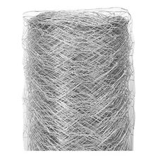 Tela Metálica Hexagonal Em Aço Carbono Galvanizada Cerca Galinheiro Jardim Horta Malha 2 , 23 Bwg X 1,8 M, Com 50 Metros Vonder Foto mini 3
