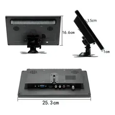 Tela Monitor Painel Lcd 10.1 Controle Hdmi Vga Usb Carro Mp5 Luuk Young Foto  mini 1
