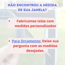 Tela Mosquiteira Com Velcro Fibra De Vidro Janelas Tamanho 150cm X 120cm Foto mini 3