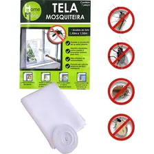 Tela Mosquiteira Janela Anti-inseto Mosquito 150x180 + Fita Foto mini 4