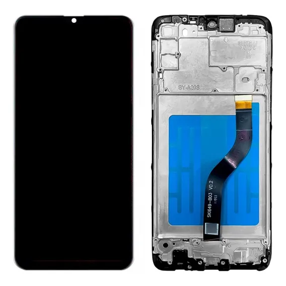Tela Para Celular Frontal Display Lcd Touch A20s Com Aro Foto 1