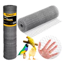 Tela Pinteiro Galvanizada Cercado Leve E Resistente 1,00x50m Foto mini 1