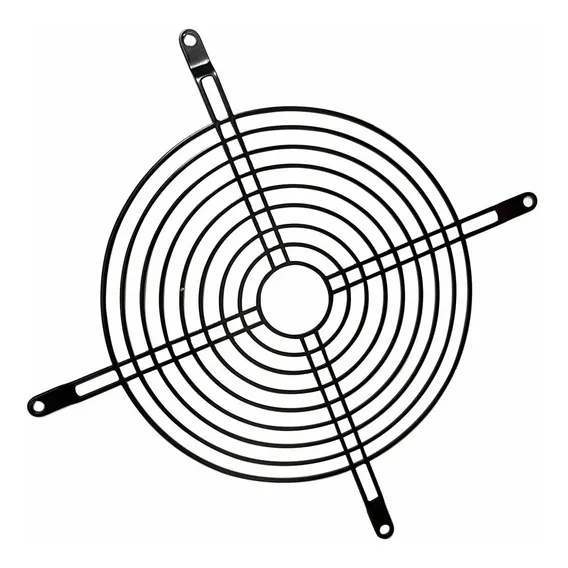Tela Protetora Para Microventilador Cooler Com Diâmetro 14cm Cor Cromado Foto 1