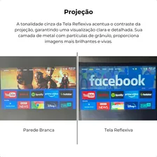 Tela Reflexiva Para Projetor 16:10 84 Polegadas Salange Cor Cinza Foto mini 3