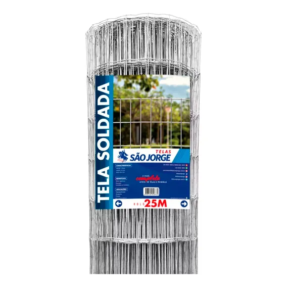 Tela Soldada Galvanizada Fio 1,90mm 25x2, Foto 1