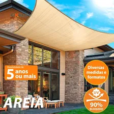 Tela Toldo Sombreamento 3,5x2 Mts Shade + Kit Fixação Foto mini 4