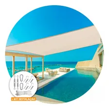 Tela Toldo Sombreamento Cor Areia Shade Retangular 3x2,5 Mts Foto mini 3