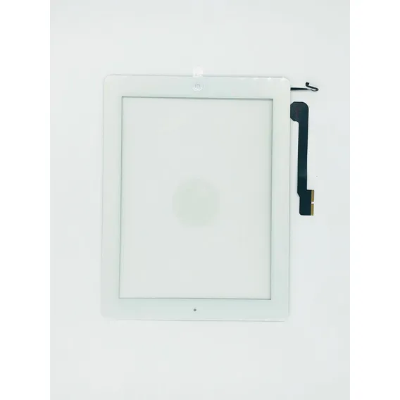Tela Touch Screen Compatível Com iPad 4 Com Cola E Botão Cor Branco Foto 1