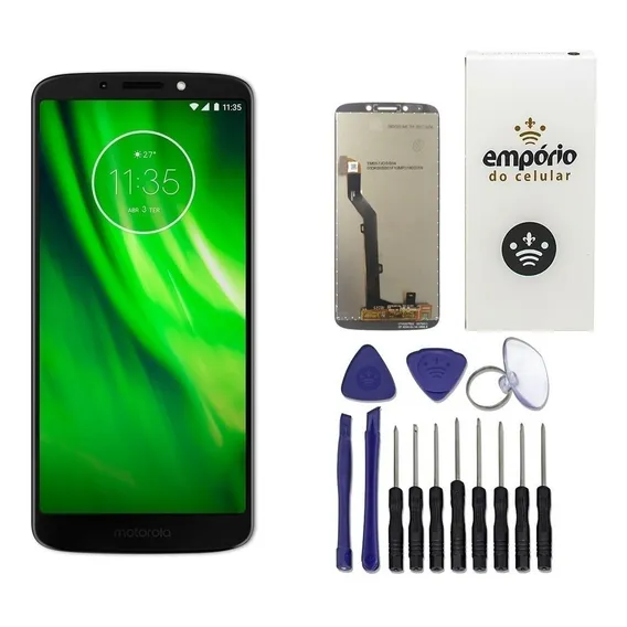 Tela Touch Screen Lcd Display Motorola Moto G6 Play Cor Dourado Foto 1