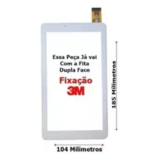 Tela Touch Vidro Tablet M7s Plus -ji02 Dl Tx380 Tx3 Cor Branco Foto mini 2
