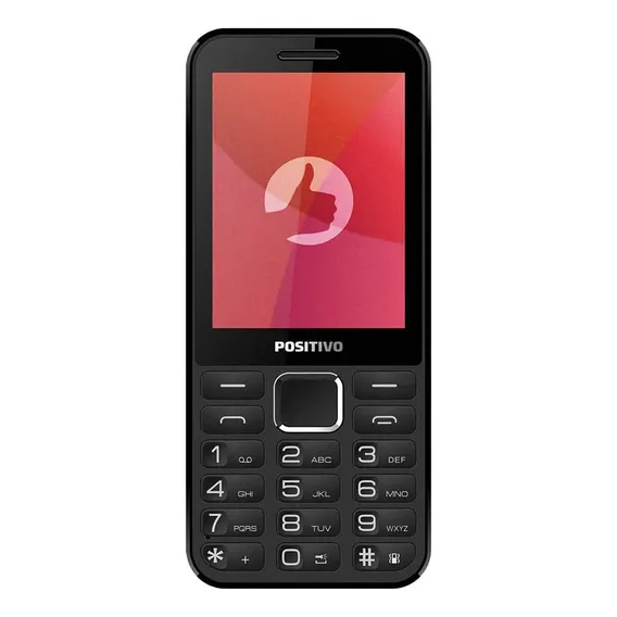 Telefone Celular Positivo Para Idosos Números Grandes Cor Preto Foto 1