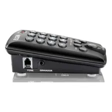 Telefone Headset Preto Base Discagem Fixo Hst6000 Elgin Foto mini 3