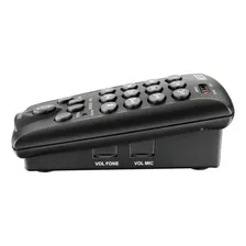 Telefone Headset Preto Base Discagem Fixo Hst6000 Elgin Foto mini 2