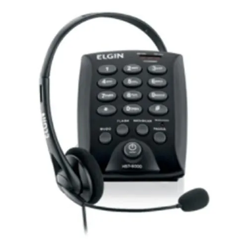 Telefone Headset Telemarketing Telefonista Elgin Redesete Foto 1
