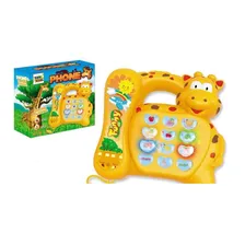 Telefone Infantil Girafa Brinquedo Educativo Musical Foto mini 3