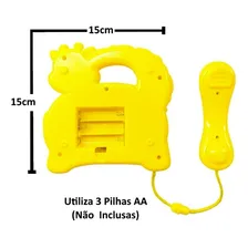 Telefone Infantil Girafa Brinquedo Educativo Musical Foto mini 4