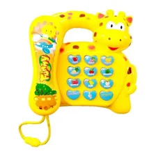 Telefone Infantil Girafa Brinquedo Educativo Musical Foto mini 2