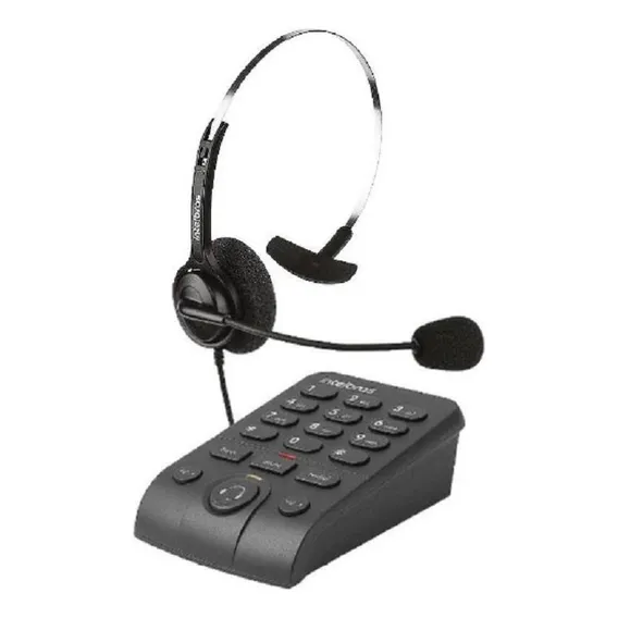 Telefone Intelbras Headset Com Base Discadora Hsb 40 Foto 1