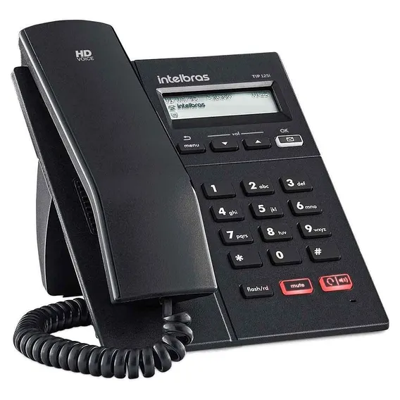 Telefone Intelbras Ip Tip 125i Com Tela Lcd Foto 1