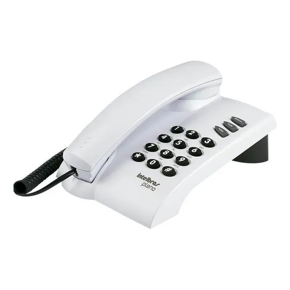 Telefone Intelbras Pleno Com Fio E Chave Cinza Ártico Bivolt Foto 1