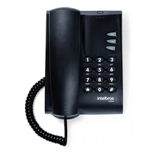 Telefone Pleno Intelbras Com Fio Preto Foto mini 1