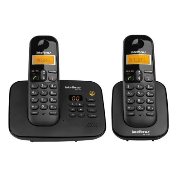 Telefone Sem Fio Com Secretaia + 1 Ramal Intelbras C/ Bina Cor Preto Foto 1