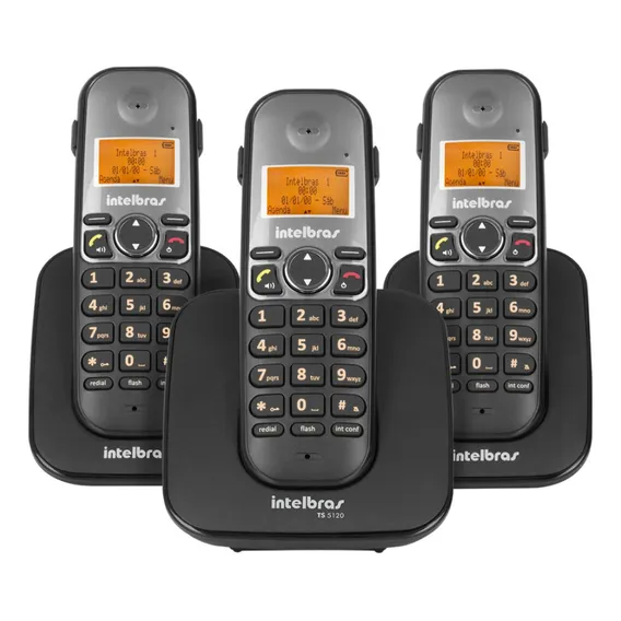 Telefone Sem Fio Ts 5123 Preto Rem Intelbras Foto 1