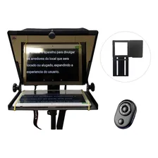 Teleprompter 10,5 Handycam Dslr + Controle E Suporte Celular Foto  mini 1