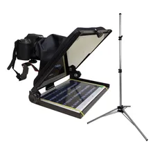 Teleprompter Portátil 10,5 Handycam Dslr C/ Tripé Alumínio Foto  mini 1