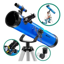 Telesc贸pio Refletor Newtoniano 114mm Skylife Deepsky - Skylife Marca Especialista Em Produtos Astron么micos Cor Azul Foto mini 4
