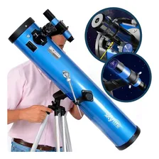 Telesc贸pio Refletor Newtoniano 114mm Skylife Deepsky - Skylife Marca Especialista Em Produtos Astron么micos Cor Azul Foto mini 1
